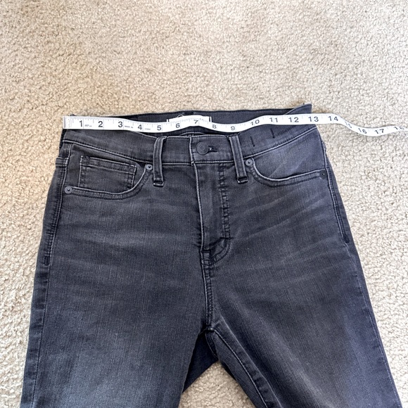 Madewell 9” Mid Rise Skinny Black/Gray Jeans Size25 - Picture 14 of 14